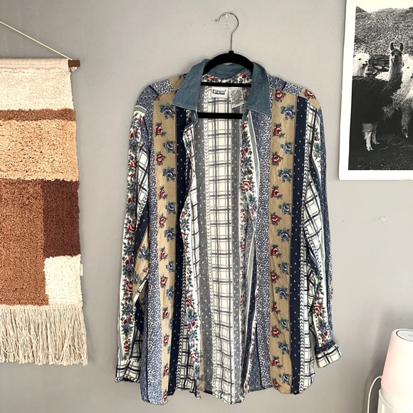 Vintage polo shirt with shoulder pads - Picture 4 of 4